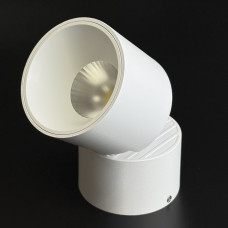 Круглый led спот для потолка 12 Вт 4000K белый корпус