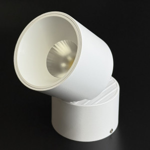 Круглий led спот для стелі 12 Вт 4000K білий корпус