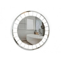 Круглое зеркало с подсветкой 6000-6500К Холодный белый 65 см сенсорный выключатель
