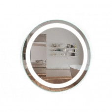 Кругле дзеркало з підсвічуванням 6000-6500К Холодний білий 750×750 механічний вимикач