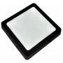 Квадратний накладний світильник стельовий 12W 6400К 840lm чорний - фото №1