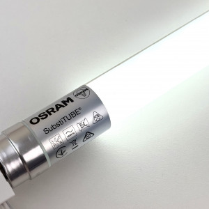 LED лампа T8 Osram ST8-HB2 0,6 м 9W 800Lm 6500K холодне біле світло двостороннє підключення