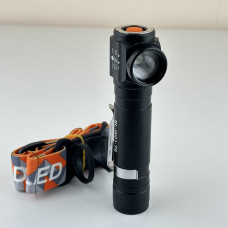 Фонарик налобный на аккумуляторе W01 T6 с usb зарядкой