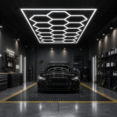LED світильник модульний шестикутний 590W 70200Lm 15 hexs для детейлінгу 65...