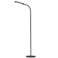 LED торшер напольный черный VIDEX VL-TF0702W 8W 3000-5500K 220V
