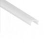 Алюминиевый профиль LT-101 с матовым рассеивателем узкий для светодиодной ленты 2м анодированный (цена 1м) - фото №4