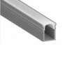 Алюминиевый профиль LT-101 с матовым рассеивателем узкий для светодиодной ленты 2м анодированный (цена 1м) - фото №1