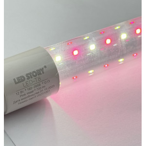 LED лампа для м'яса Led-Story PINK MEAT 12W Т8 0,9м двостороннє підключення