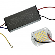 Led матриця 50-70Вт 145Lm/w 36-45V 5000K + драйвер 40/50Вт 1250мА IP66 ремк...