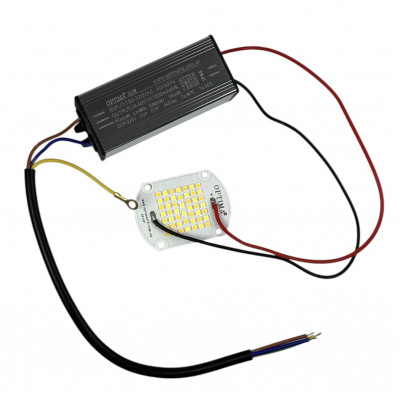 Led матриця 50-70Вт 145Lm/w 36-45V 5000K + драйвер 40/50Вт 1250мА IP66 ремкомплект для світильника