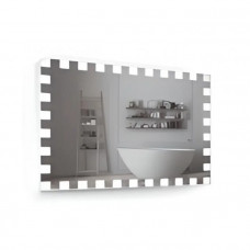 Лед зеркало в ванну с подсветкой 6000-6500К Холодный белый 800×600 сенсорный выключатель