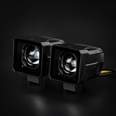Led фары WL STM-03 ближний/дальний свет 30/38W 6000K DRL 12-80V IP68 комплект