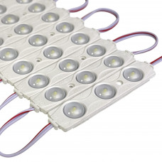 Led модуль 12V 1.5W SMD2835 холодный белый 6500K IP65 линза 170°
