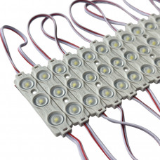 Led модуль 3 диода SMD 2835 с линзой, 82Lm 0,72Вт IP65 7000К PREMIUM (кратно 10 шт) (цена 1шт)