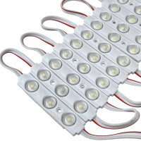 Led модуль 3 діоди SMD 2835 з лінзою, 100lm 1Вт 6500К ІР66 PREMIUM (кратно 10 шт) (ціна 1шт)