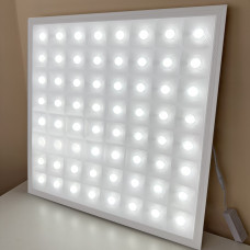 Лед панель 600×600мм 48Вт 5280Лм холодний білий 6500K з випуклим розсіювачем