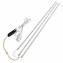 Led планки для фитосветильника 36W 1м 2×красные 660нм + 1×5000К с драйвером 24/36Вт и кабелем 1.4м - фото №1