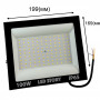 Лед прожектор 100Вт 8500Lm IP65 SMD 220В 6500К Холодний білий - фото №2