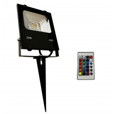 Лед прожектор 20Вт RGB грунтовый IP65 с пультом LED STORY PREMIUM 