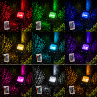 Лед прожектор 20Вт RGB грунтовий IP65 з пультом LED STORY PREMIUM