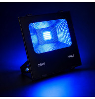Лед прожектор синій 20W IP65 cob