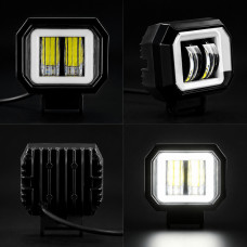 Led фара дополнительного света WL RE-07 SP DRL 14W 6000K 9-32V IP67 75×65мм