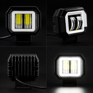 Led фара додаткового світла WL RE-07 SP DRL 14W 6000K 9-32V IP67 75×65мм