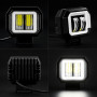 Led фара дополнительного света WL RE-07 SP DRL 14W 6000K 9-32V IP67 75×65мм - фото №1