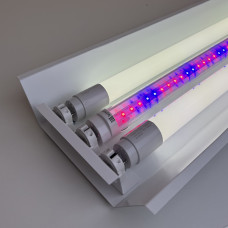 Led світильник для рослин і розсади на три лампи Т8 1,2м фіто + 2×5000K 52W Led-Story ECO