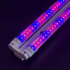 Led світильник для вирощування рослин на 2 лампи T8 16Вт (червоний/синій спектр) Led-Story ECO