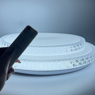 Led світильник дворівневий з пультом Ø495мм Зоряне небо 90Вт 3000-6500K 8550лм IP40 LED STORY