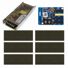 Led вывеска P10 Outdoor 960×320 мм желтая для рекламы и информации HD-W3A L...