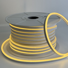 Лента неоновая 12В SMD2835 120 д.м. 8х16мм IP65 белый теплый (цена 1м)