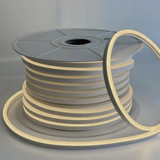 Лента неоновая 12В SMD2835 120 д.м. 8х16мм IP65 белый теплый (цена 1м)
