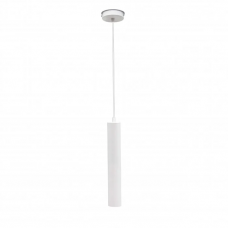 Люстра тубус під лампу Е27, металева біла