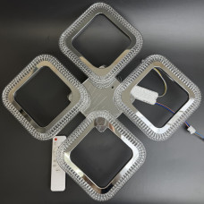 Люстра 64W с пультом компактная 400×400 мм, белый спектр