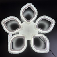 Люстра led 70W білий корпус геометричний дизайн IP20 зміна кольору з пульто...