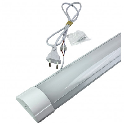 Линейный светодиодный светильник 36W 120 см 2880 Лм 6500К 1.2м металл, с кабелем 1м