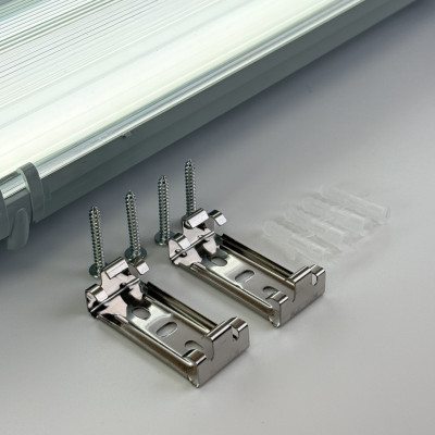 Світильник вологозахищений ЛПП 2x36 IP65 + 2 лампи Т8 Led-Story 1200mm 18W 5000K (4320Lm)