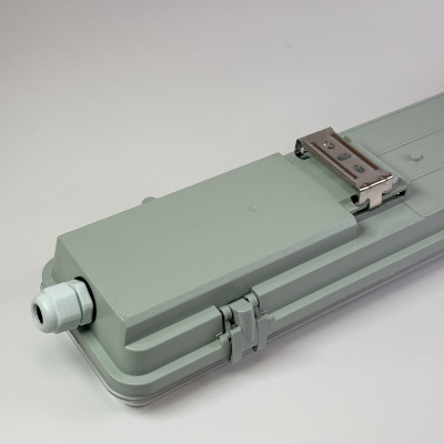 Світильник вологозахищений ЛПП 2x36 IP65 + 2 лампи Т8 Led-Story 1200mm 18W 5000K (4320Lm)
