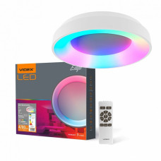 Стельова люстра з пультом RGB + біле світло (2700K-6000K) 4700Lm 72вт біла