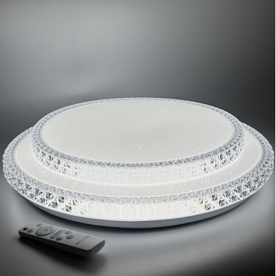 Люстра світлодіодна двоярусна  з пультом Ø495мм Зоряне небо 70Вт 3000-6500K 6650лм IP40 LED STORY