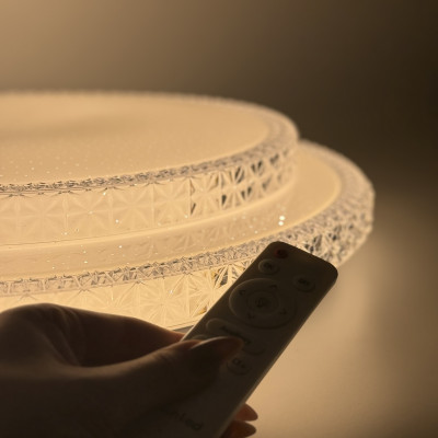 Люстра світлодіодна двоярусна  з пультом Ø495мм Зоряне небо 70Вт 3000-6500K 6650лм IP40 LED STORY