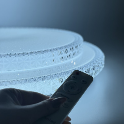 Люстра світлодіодна двоярусна  з пультом Ø495мм Зоряне небо 70Вт 3000-6500K 6650лм IP40 LED STORY