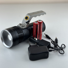 Светодиодные фонарики с аккумулятором черный переносной 911 T6