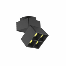 Магнитно трековый светильник 7.5W 610Lm 4000K нейтральный белый Черный