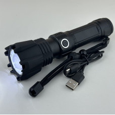 Сверхмощный фонарь BL-A81-P99, 1x26650, zoom, ЗУ Type-C