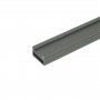 Накладной алюминиевый профиль анодированный для светодиодной ленты, линейки, 2м (цена 1м) - фото №3