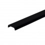 Накладной черный профиль для светодиодной ленты с черным рассеивателе LS139 2м (цена 1м) - фото №4