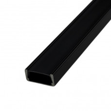 Накладной черный профиль для светодиодной ленты с черным рассеивателе LS139...